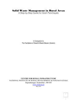 Solid Waste Management in Rural Areas