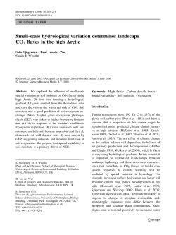 Small-scale hydrological variation determines landscape CO2 fluxes