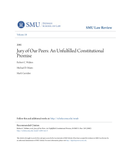 Jury of Our Peers: An Unfulfilled Constitutional Promise