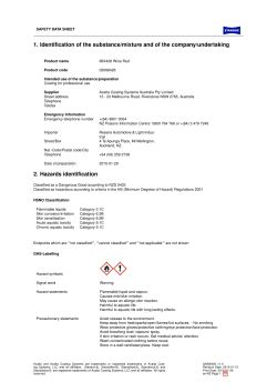 1. Identification of the substance/mixture and of the company