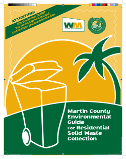 Martin County Guidelines.
