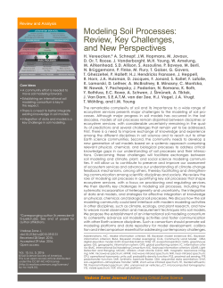 Modeling Soil Processes: Review, Key Challenges, and New
