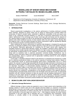 MODELLING OF SHEAR HINGE MECHANISM IN POORLY
