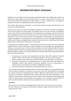 - Oesophageal Patients Association