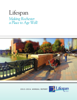 Lifespan`s 2013/2014 Annual Report