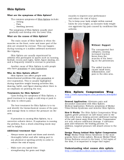 Shin Splints - Ice skating resources