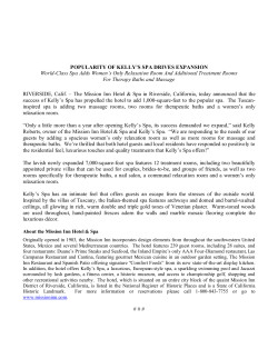 Spa Expansion Press Release