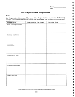 The Jungle and the Progressives