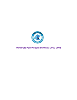 MetroGIS Policy Board Minutes: 2000-2002