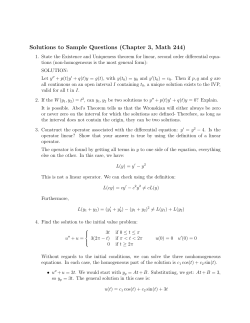 Sample Solutions, Chapter 3
