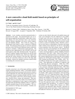 A new convective cloud field model based on principles of self