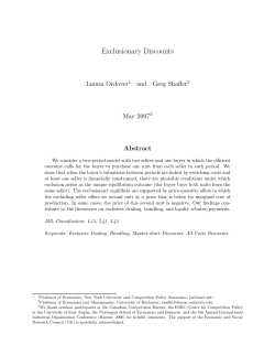 Exclusionary Discounts - Simon Business School