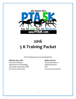 5K Training Packet
