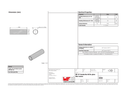 Dimensions: [mm] Electrical Properties: General Information: WE