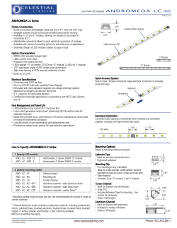 Spec Sheet - Celestial Lighting