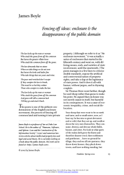 Fencing Off Ideas - Duke Law Scholarship Repository