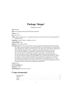 Package `biogas`