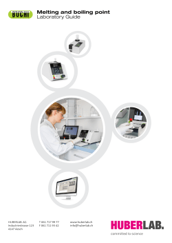Melting and boiling point Laboratory Guide