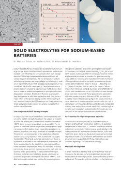 Solid electrolytes for sodium-based batteries