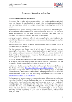 apartment hunting in Bremen