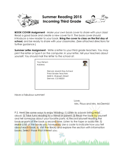 3rd Grade reading - Denver Jewish Day School