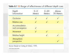 Depth Perception (Ch 8)