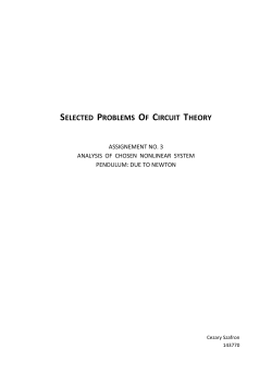 SELECTED PROBLEMS OF CIRCUIT THEORY
