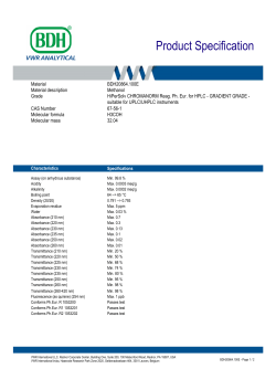Product Specification