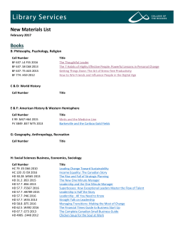 February 2017 - COTR Library