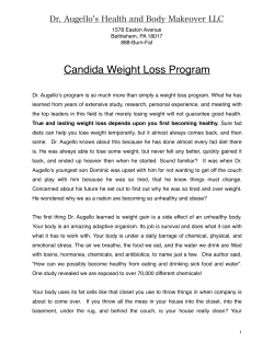 Candida - Weight Loss Lehigh Valley, PA
