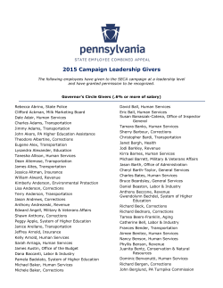 LeadershipGivers - the PA State System of Higher Education