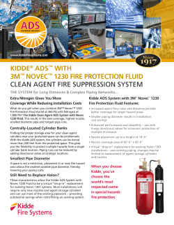 Kidde&reg; ADS&trade; with 3M&trade; Novec&trade; 1230 Fire