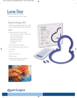 Lone Star Gynecology Kit Sell Sheet