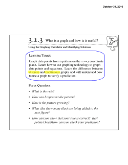 Learning Target: Graph data points from a pattern on the x &rarr; y