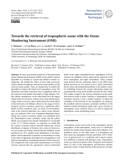 Towards the retrieval of tropospheric ozone with the Ozone