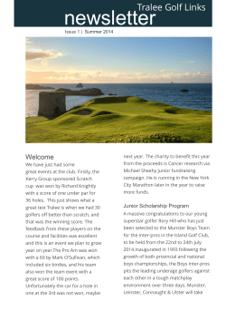 newsletter - Tralee Golf Club