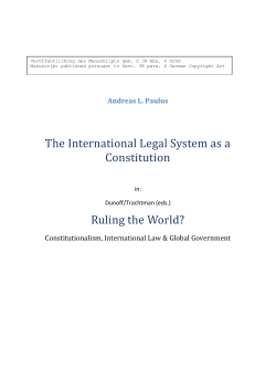 of International Law or
