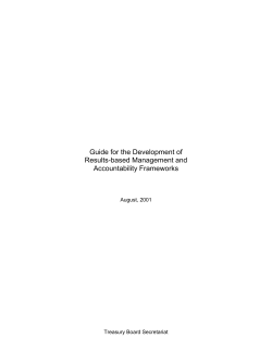 Guide for the Development of Results