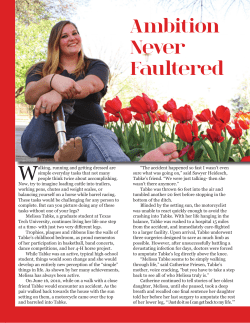 Ambition Never Faltered - Texas Tech University Departments