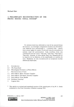 Michael D&uuml;rr A PRELIMINARY RECONSTRUCTION OF THE