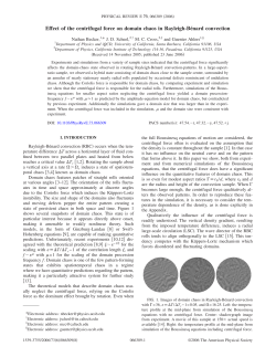 Effect of the Centrifugal Force on Domain Chaos in Rayleigh-B