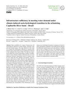 Infrastructure sufficiency in meeting water demand under climate