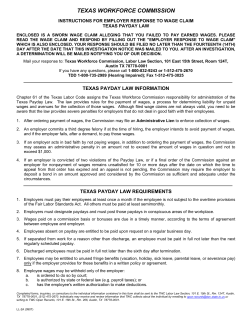 texas workforce commission