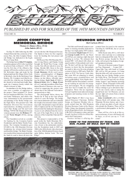 New Blizzard August 2005 - National Association of the 10th