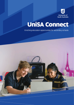 UniSA Connect - University of South Australia