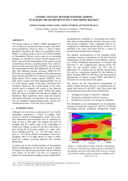 atomic oxygen sensor systems aiming in