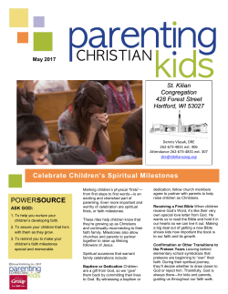 May 2017 Parenting Christian Kids