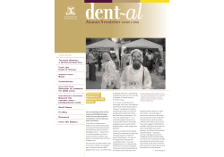 "dent~al" Issue 1 - 2005 - Melbourne Dental School