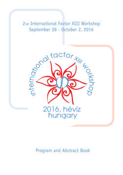 program and abstract book