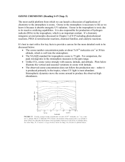 Ozone Chemistry